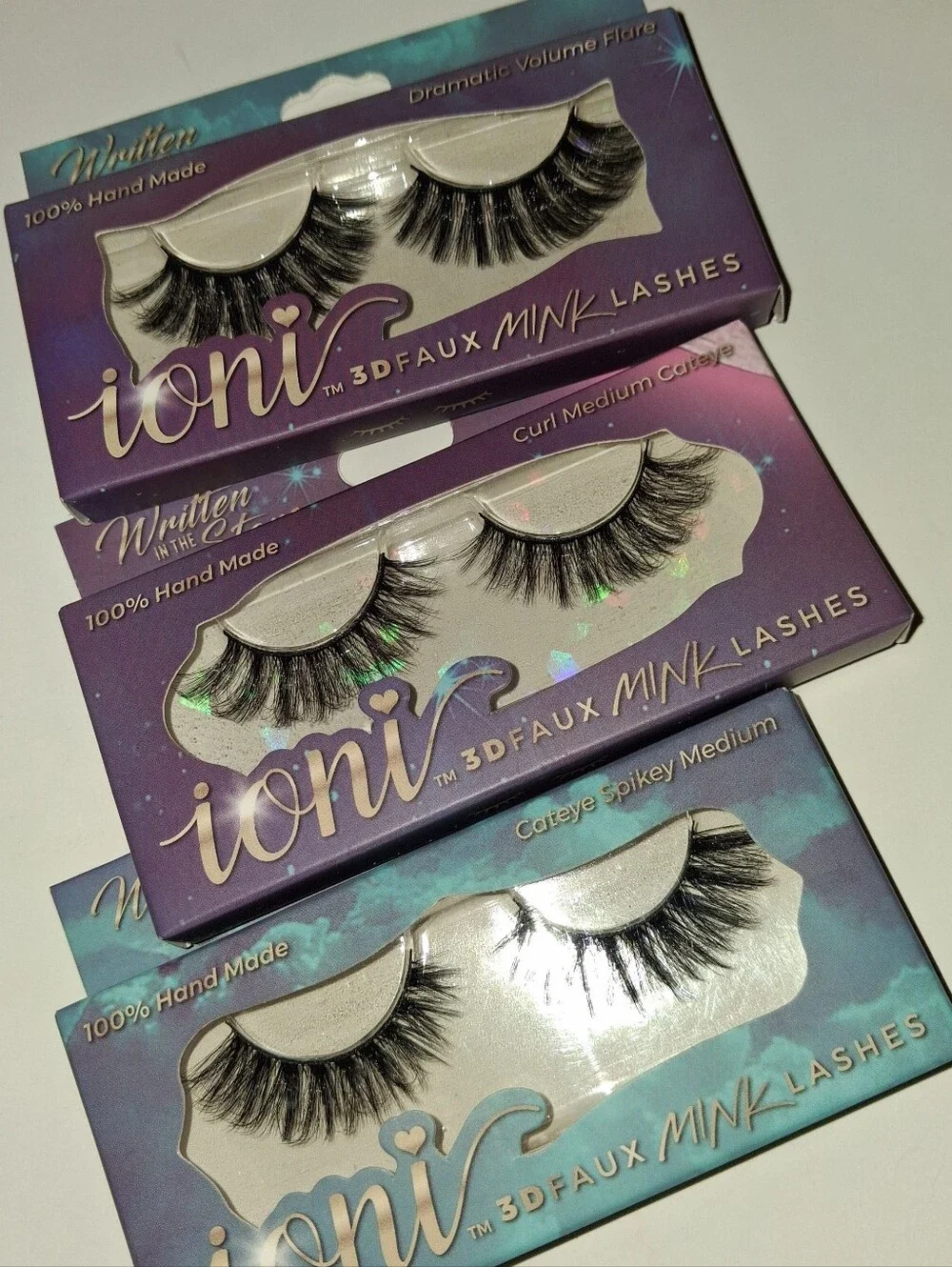 Ioni Written in the Stars 3D Faux Mink Lashes Bundle, 3 Pairs